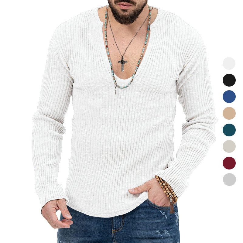 Men's lightweight fleece shirt jacket with snap button placket and side pockets StylebySassy