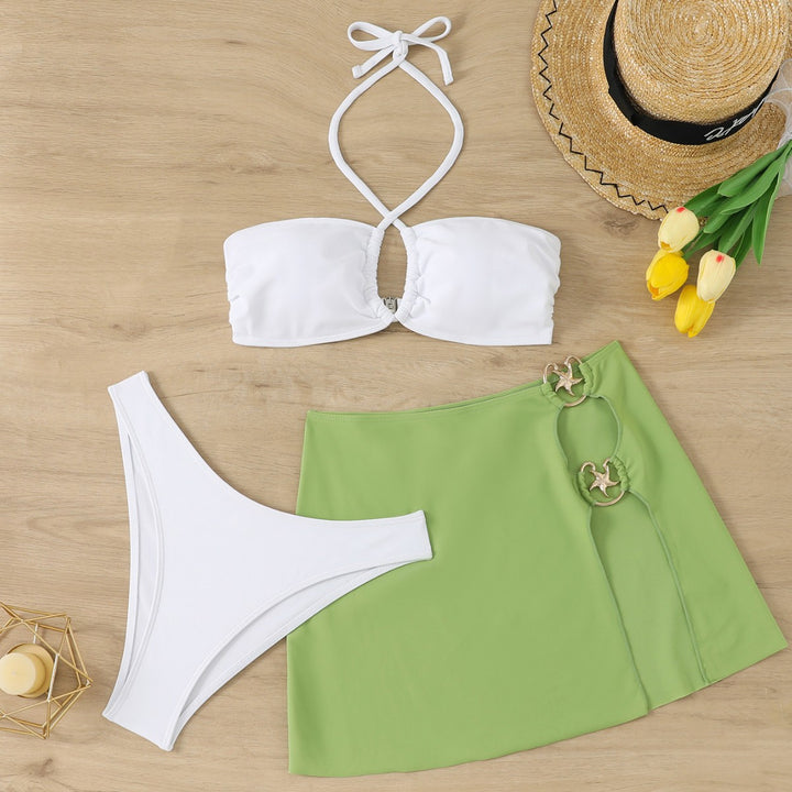 Ladies bathing set with trendy top and fashionable bikini bottom StylebySassy