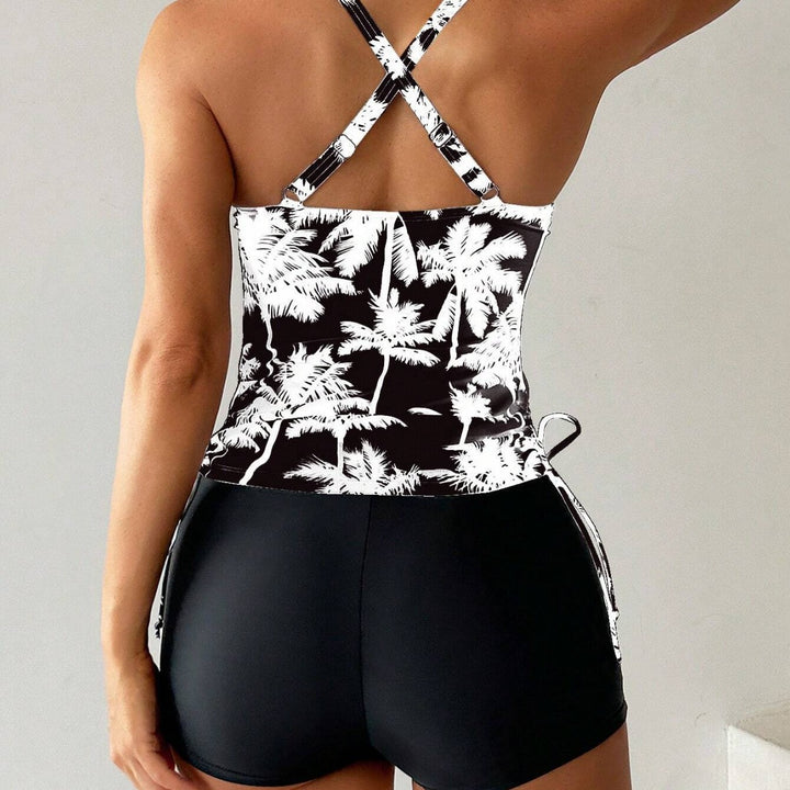 Women's Sporty Tankini Set with Adjustable Side Ties StylebySassy