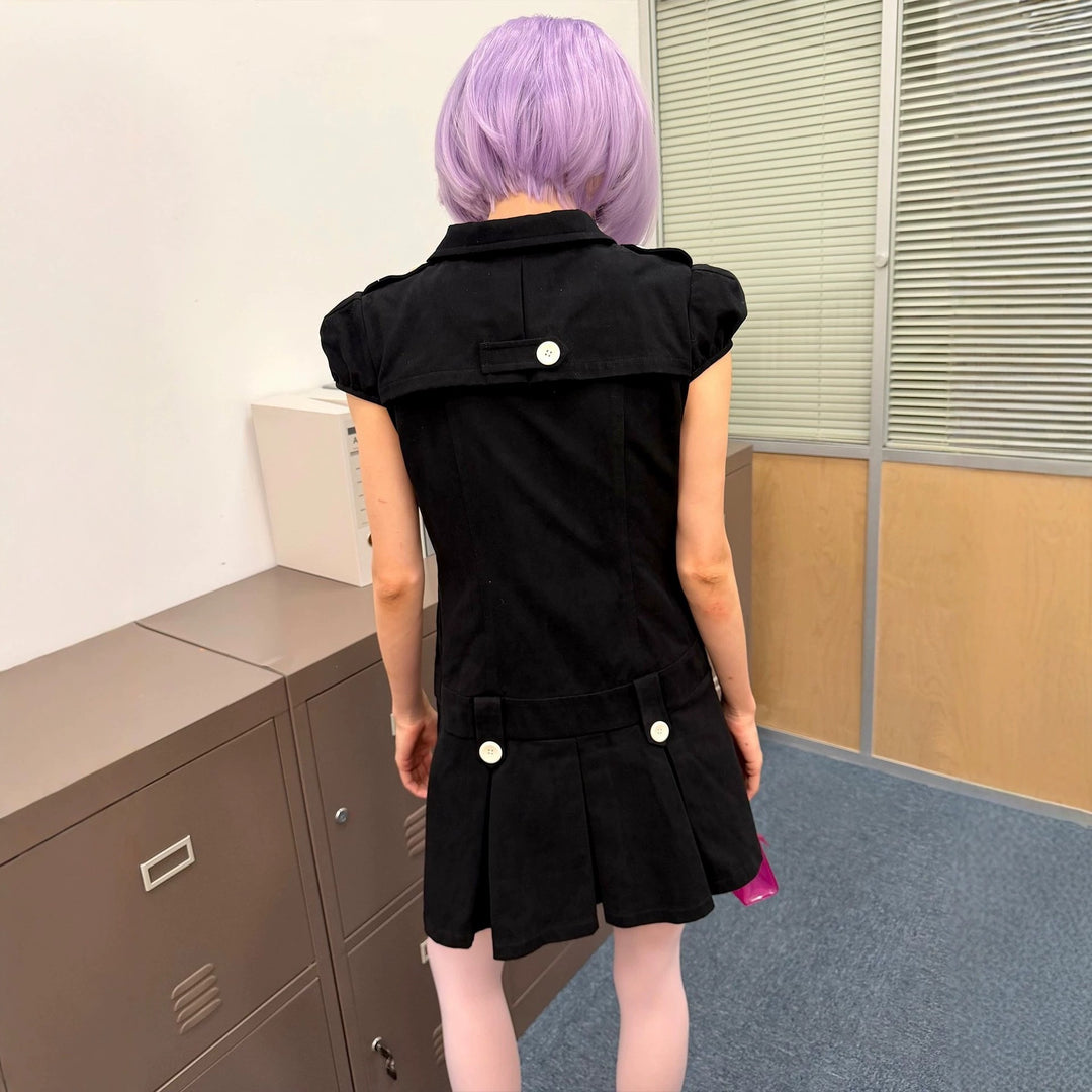 Women's Vintage Dress with Button Details StylebySassy