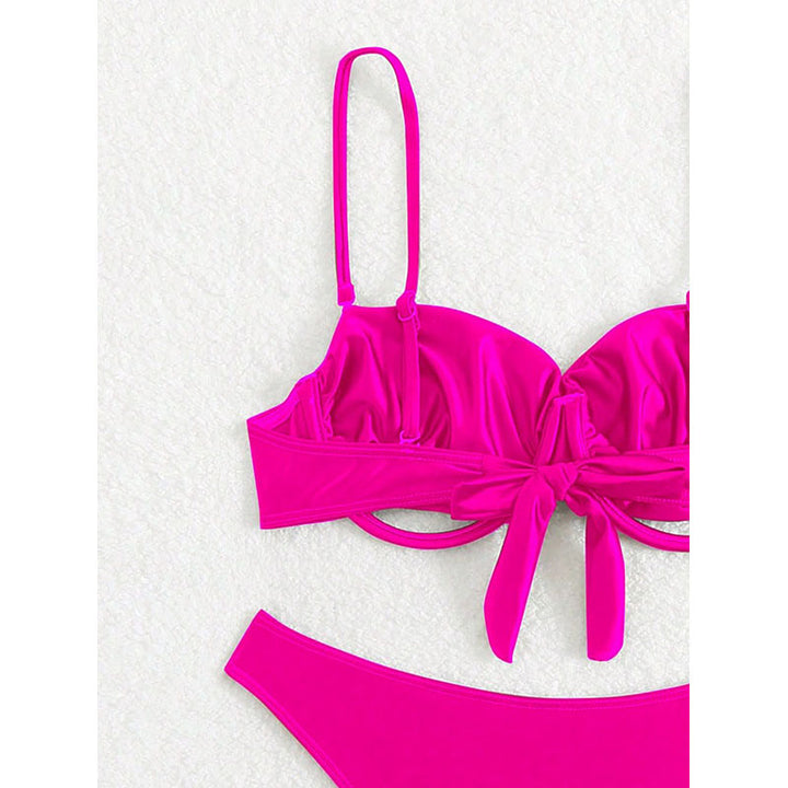 Women's bikini set with elegant underwire top and high leg cut StylebySassy