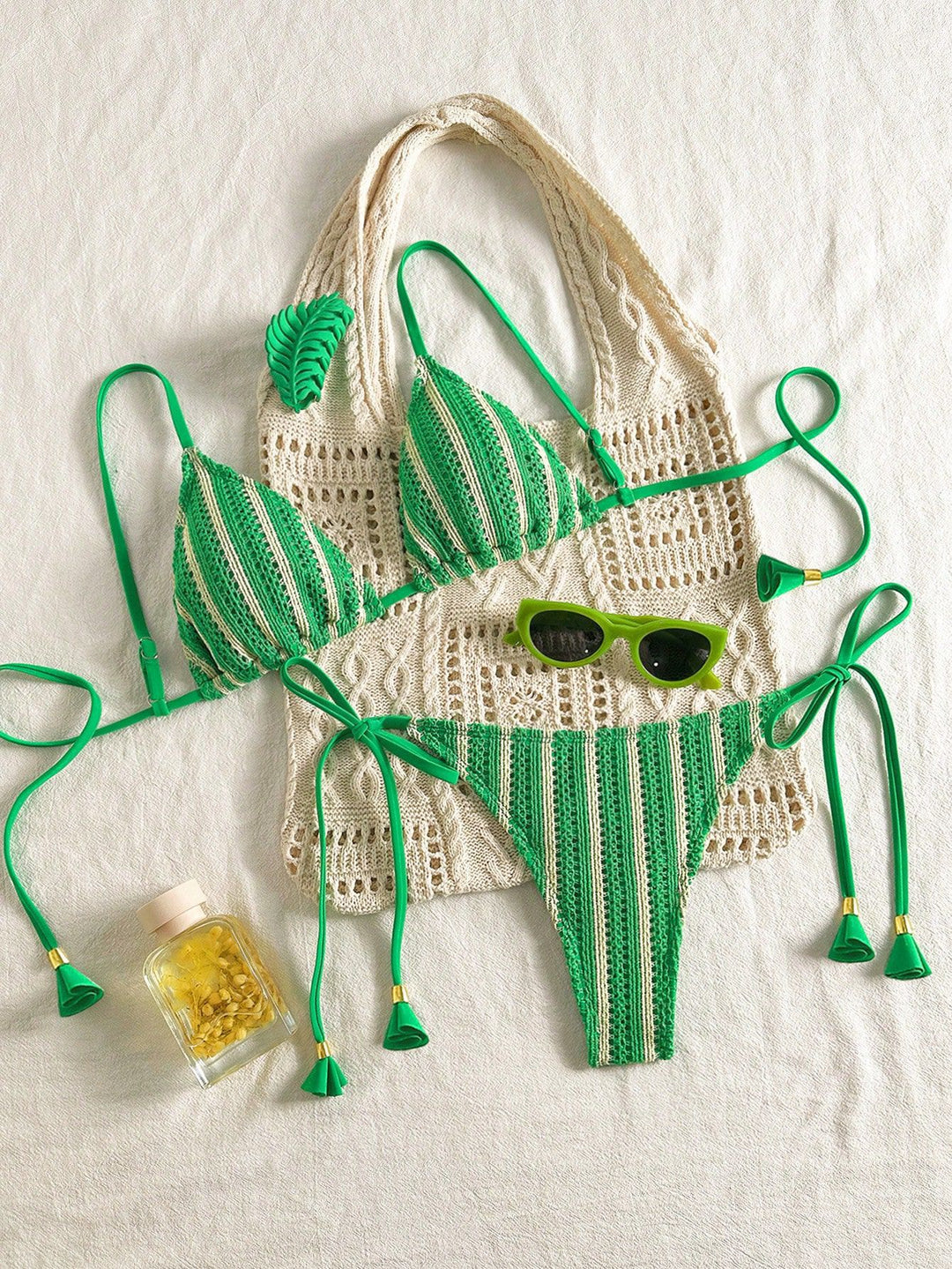 Women Strappy Bikini Set with Adjustable Straps StylebySassy