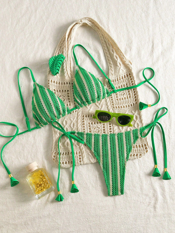 Women Strappy Bikini Set with Adjustable Straps StylebySassy
