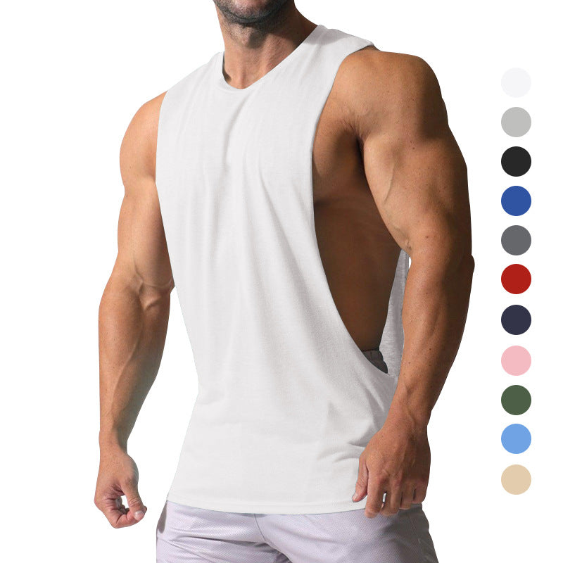 Men's muscle shirt with extra deep arm openings and breathable cotton blend StylebySassy