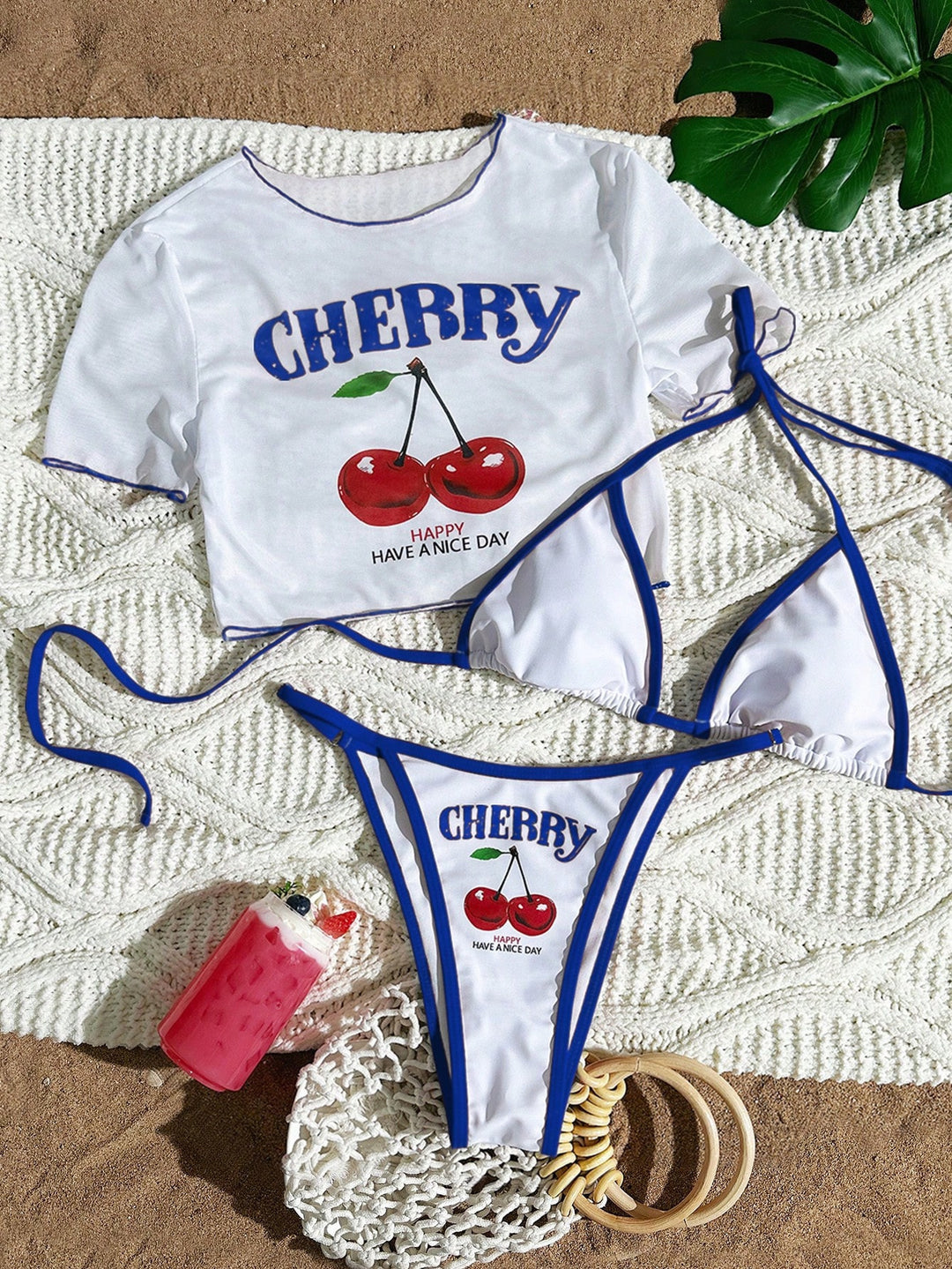 Women's Bikini Set with Creative Graphic Design StylebySassy