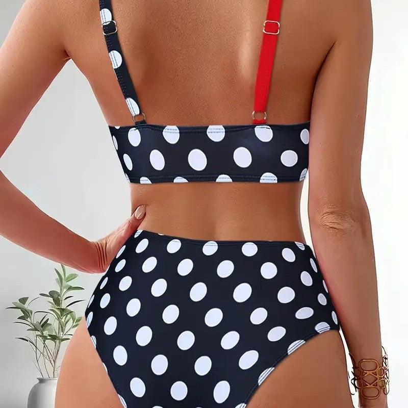 Women's bikini model in modern wrap style StylebySassy