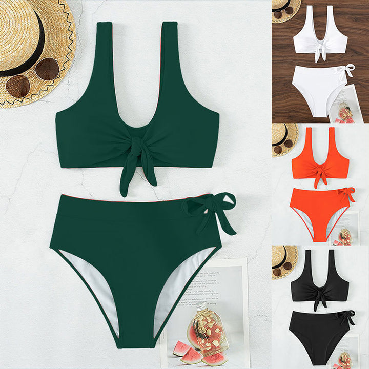 Women High-Cut Bikini with Adjustable Knot StylebySassy