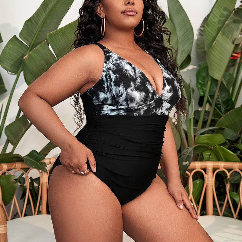 Ladies elegant one-piece swimsuit with stylish wrap design StylebySassy