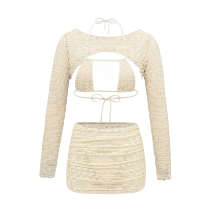 Women's set of cropped top and mini skirt StylebySassy