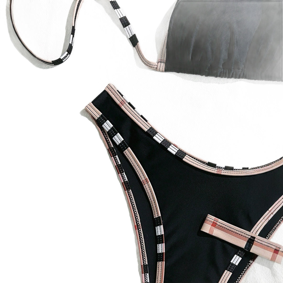 Women's triangle bikini with texture and fashionable accents StylebySassy