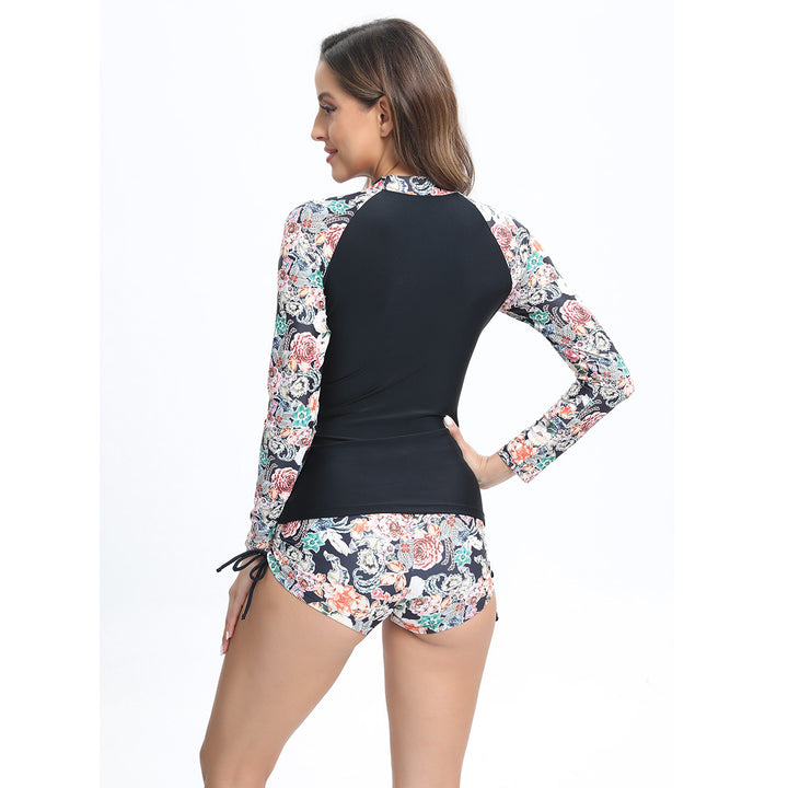 Women's UV Protection Rashguard with Tropical Color Design StylebySassy