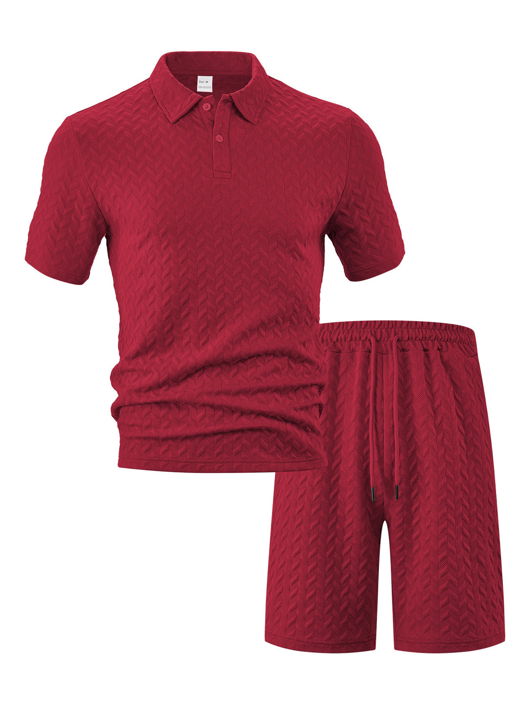Men's structured polo set made of breathable cotton blend StylebySassy