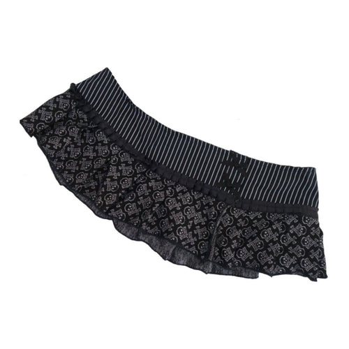 Women's playful mini skirt with ruffles and unique pattern StylebySassy