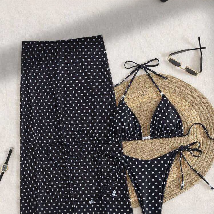 Ladies Stylish Beach Dress with Dots StylebySassy