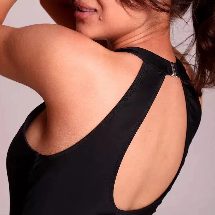 Women One-Piece Swimsuit with Transparent Inserts StylebySassy