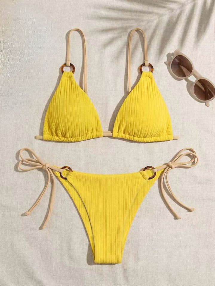 Ladies triangle bikini with adjustable strap StylebySassy