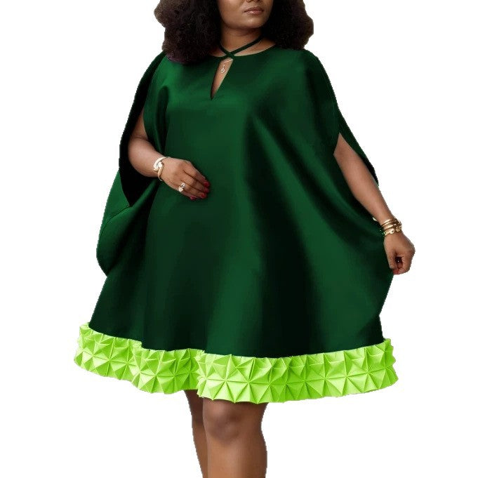 Ladies Elegant Kaftan Dress with Decorative Pleated Trim StylebySassy