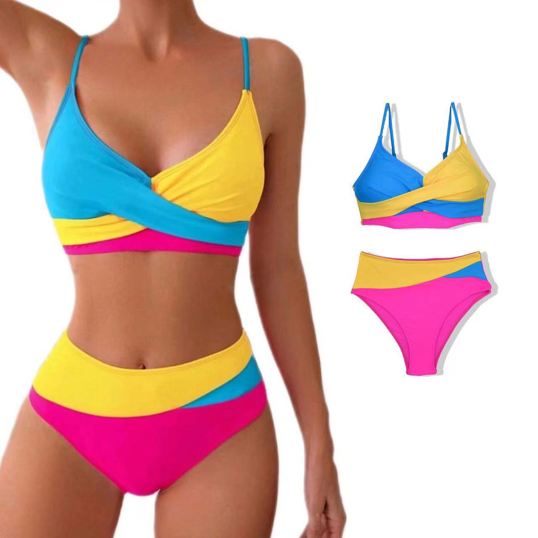 Women's Colorfully Patterned Sport Bikini StylebySassy