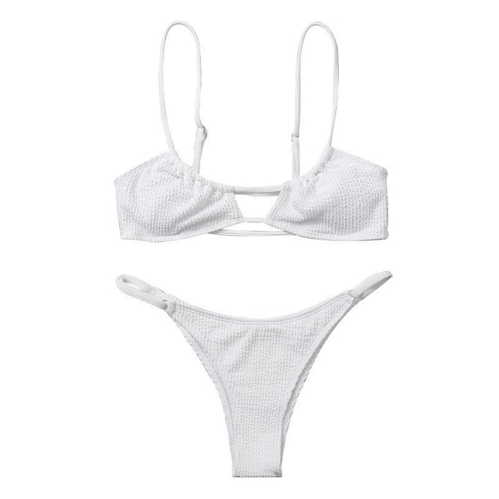 Women's bikini set with trendy rib structure and adjustable straps StylebySassy