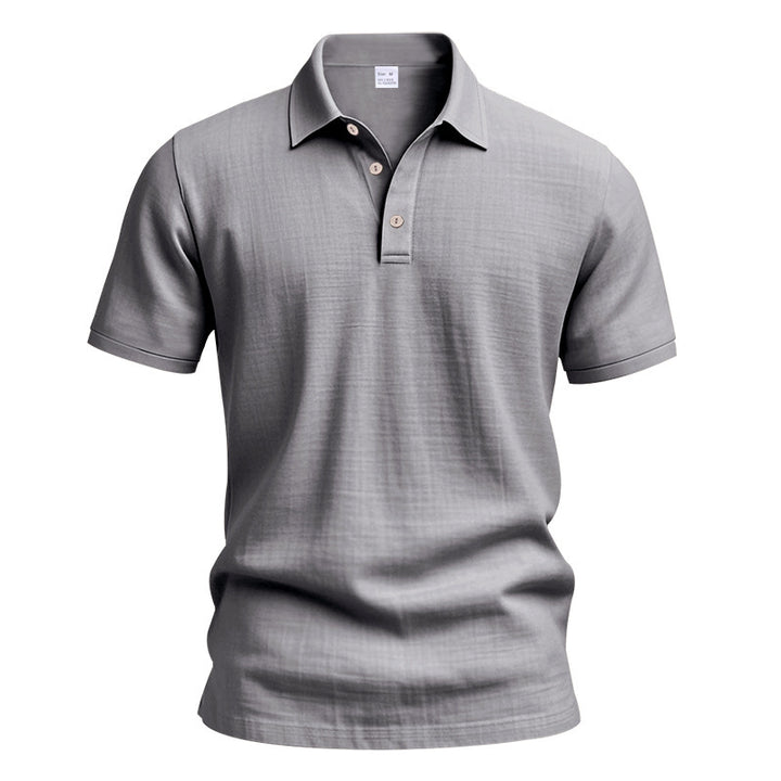 Men's nano lightweight structured polo with kent collar and concealed button placket StylebySassy