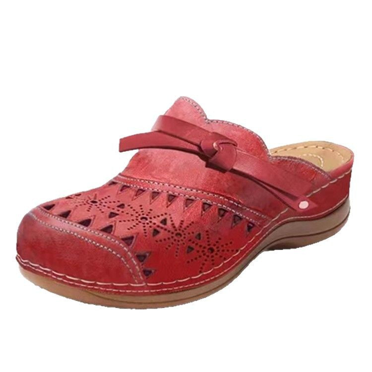 Women Comfortable Clogs with delicate cut-out design and elegant strap StylebySassy