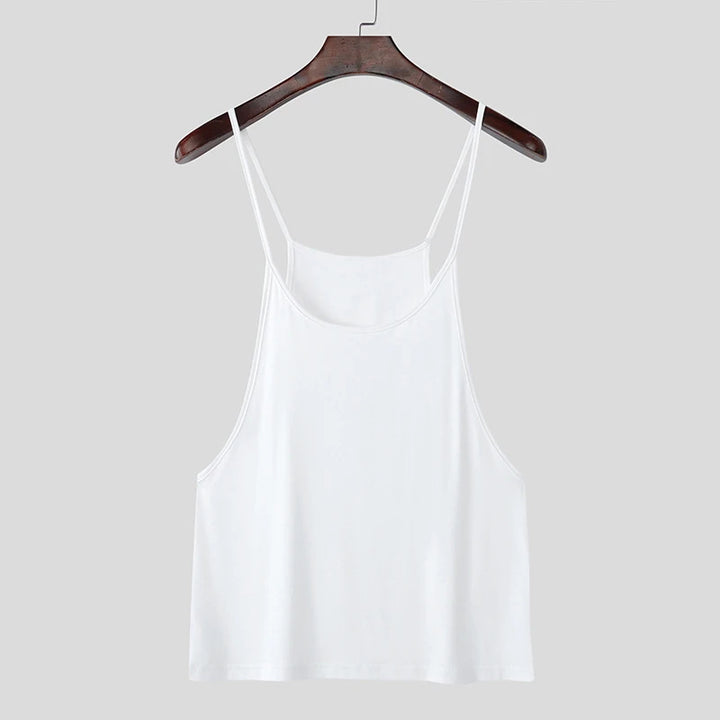 Ladies lightweight spaghetti strap top made of fine viscose blend with loose fit StylebySassy