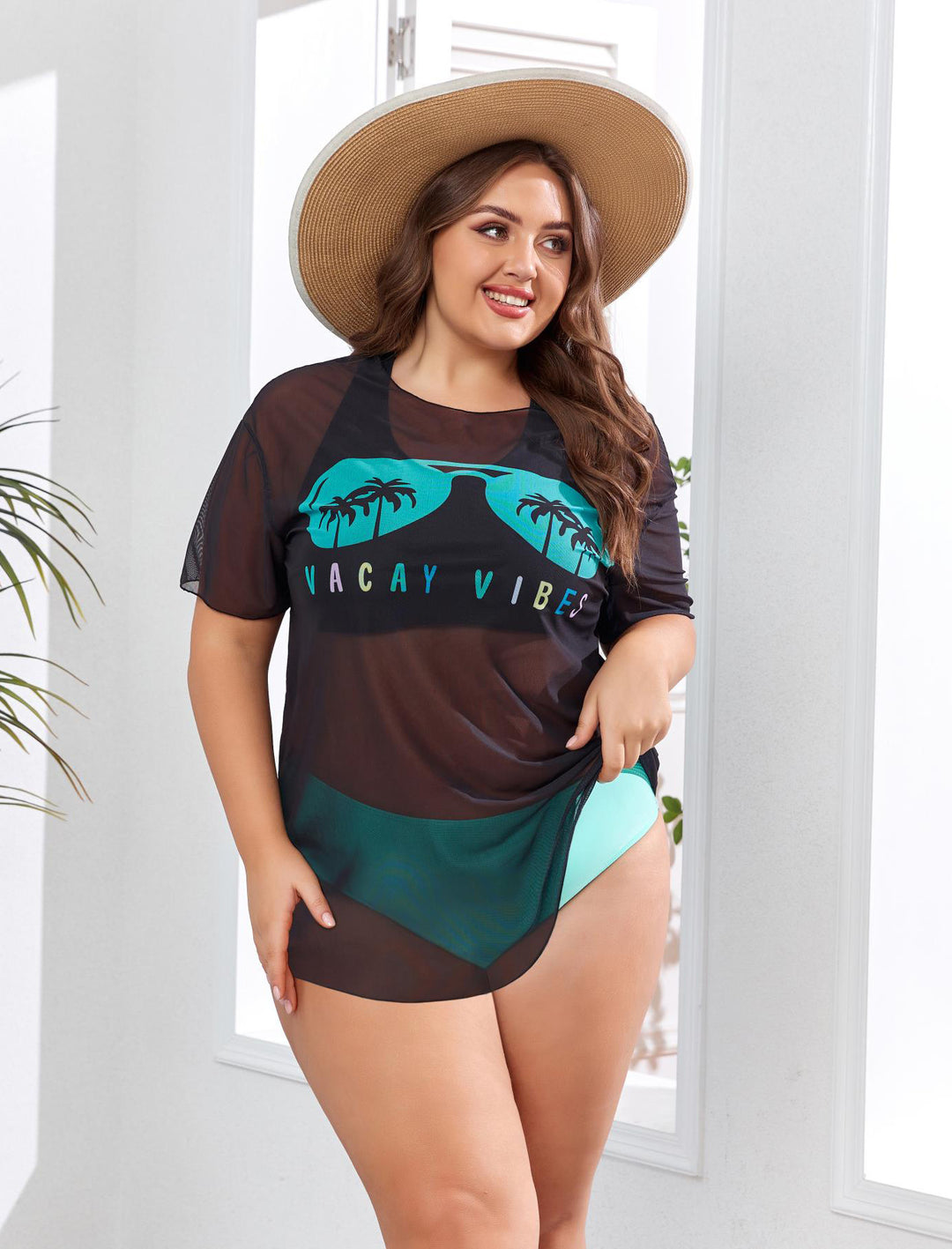 Women's Leisure Bikini Set with Mesh Top StylebySassy