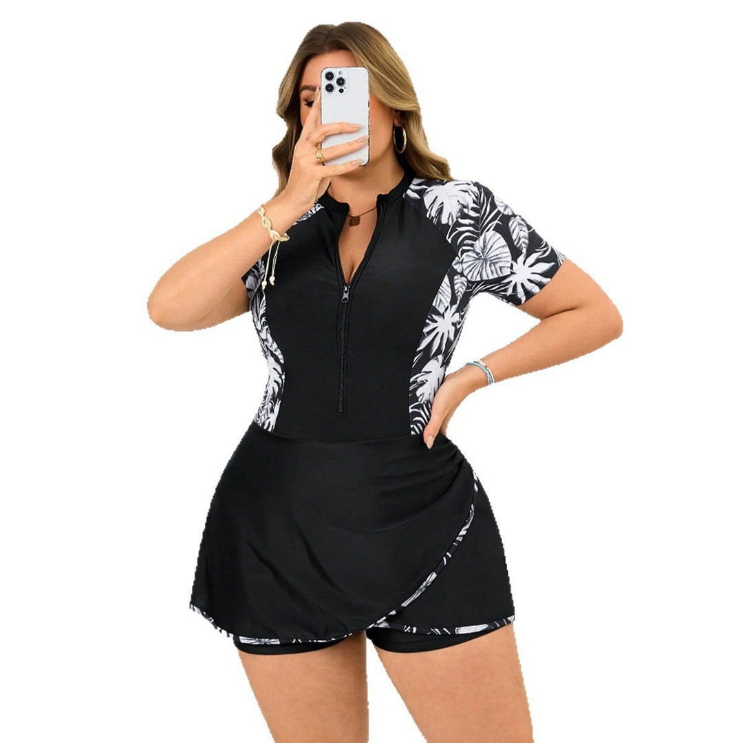 Ladies' fashionable swimsuit with short skirt StylebySassy