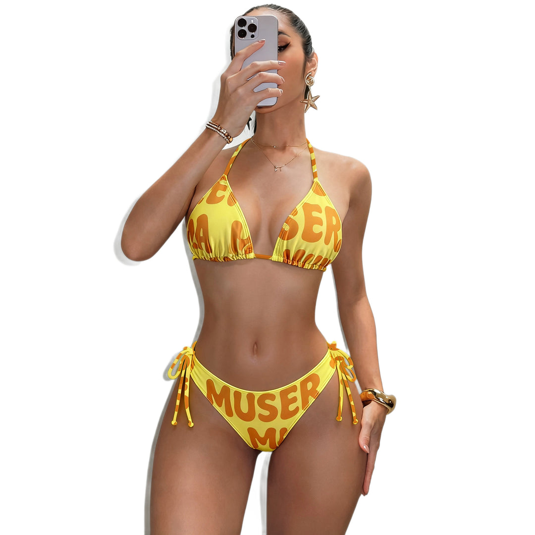 Women's Triangle Bikini with Side Ruching StylebySassy