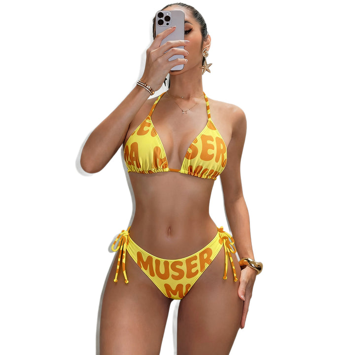 Women's Triangle Bikini with Side Ruching StylebySassy