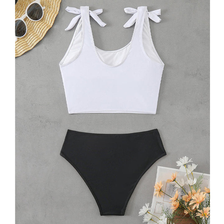 Women’s Crop Top Bikini Set with Graphic Print StylebySassy
