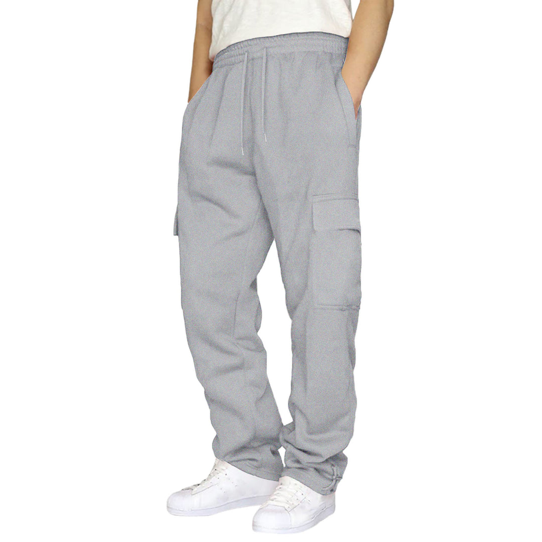 Men's nan cargo jogging pants with elastic waistband, drawstring and adjustable hem StylebySassy
