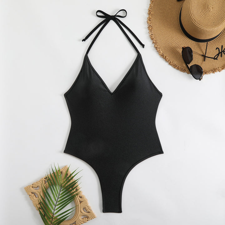 Ladies Halter One-Piece Swimsuit StylebySassy