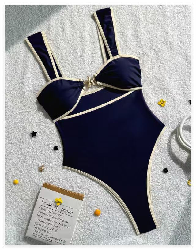 Women’s one-piece swimsuit with elegant cut and adjustable straps StylebySassy