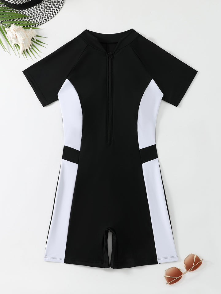 Women Short Sleeve Surf Suit StylebySassy