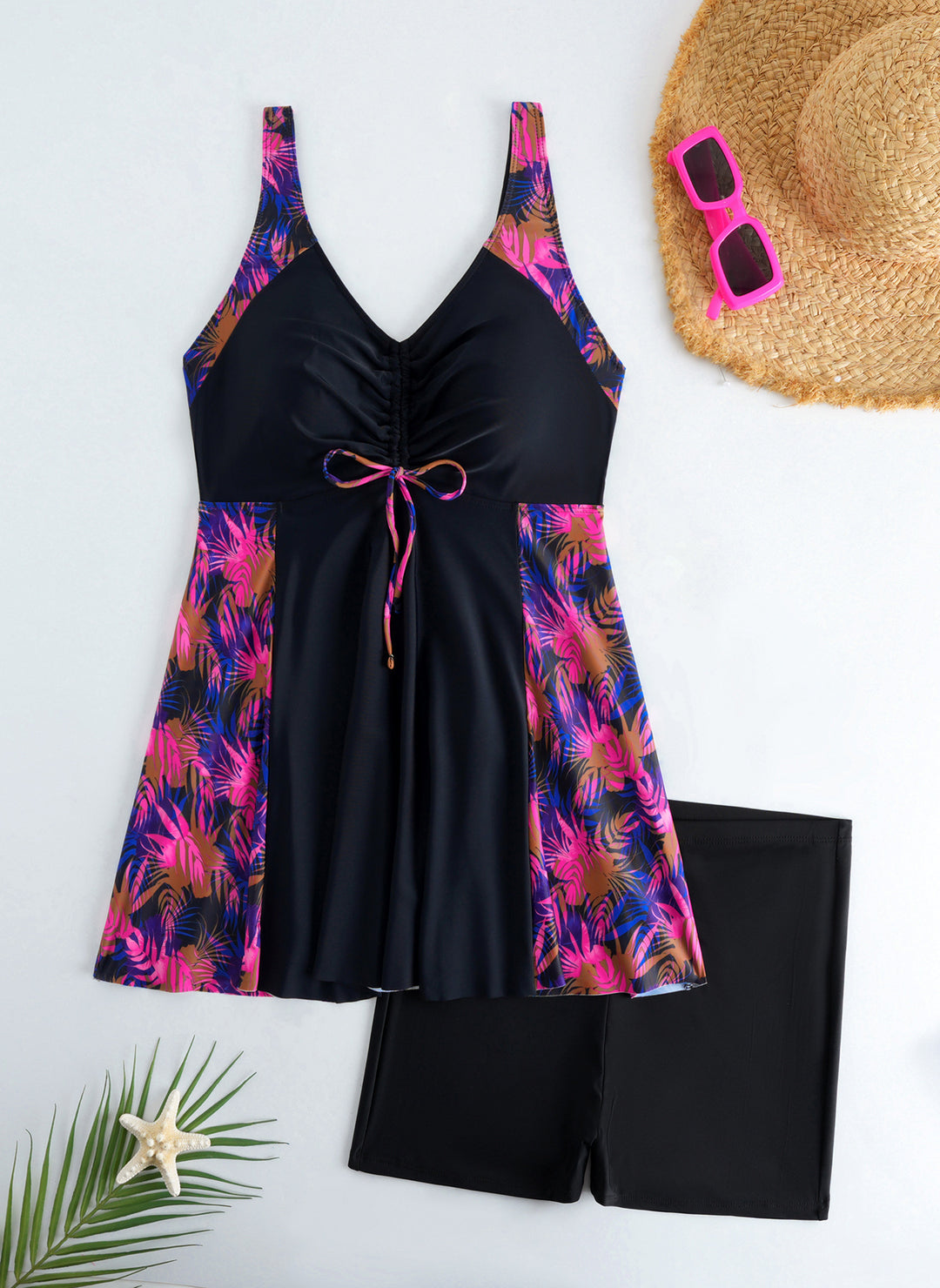 Women Beach Dress Swimsuit with Elegant Leopard Print StylebySassy