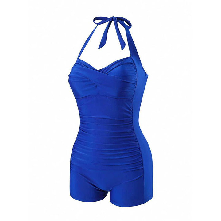 Women One-Piece Swimsuit with Trendy Wrap Design StylebySassy
