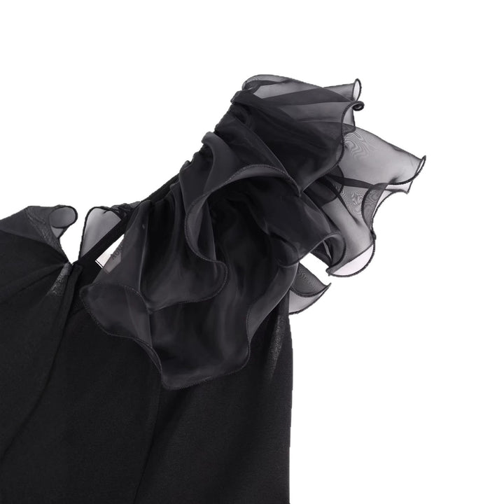 Women fitted dress with ruffle details StylebySassy
