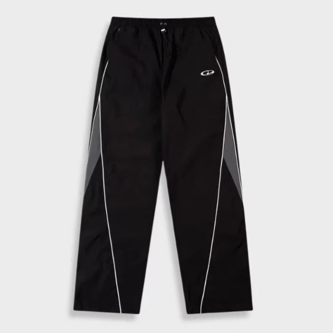 Men's sporty jogging pants with elastic waistband, side contrast piping, and straight cut StylebySassy