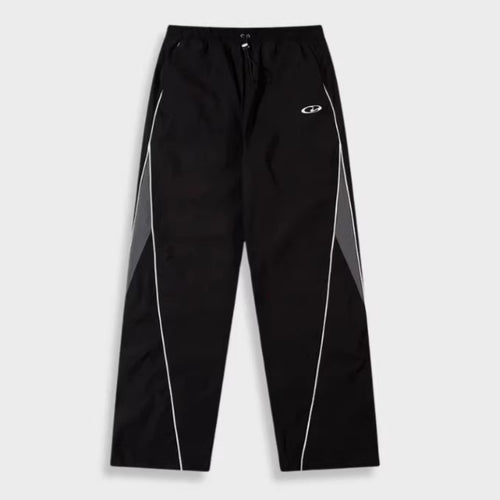 Men's sporty jogging pants with elastic waistband, side contrast piping, and straight cut StylebySassy