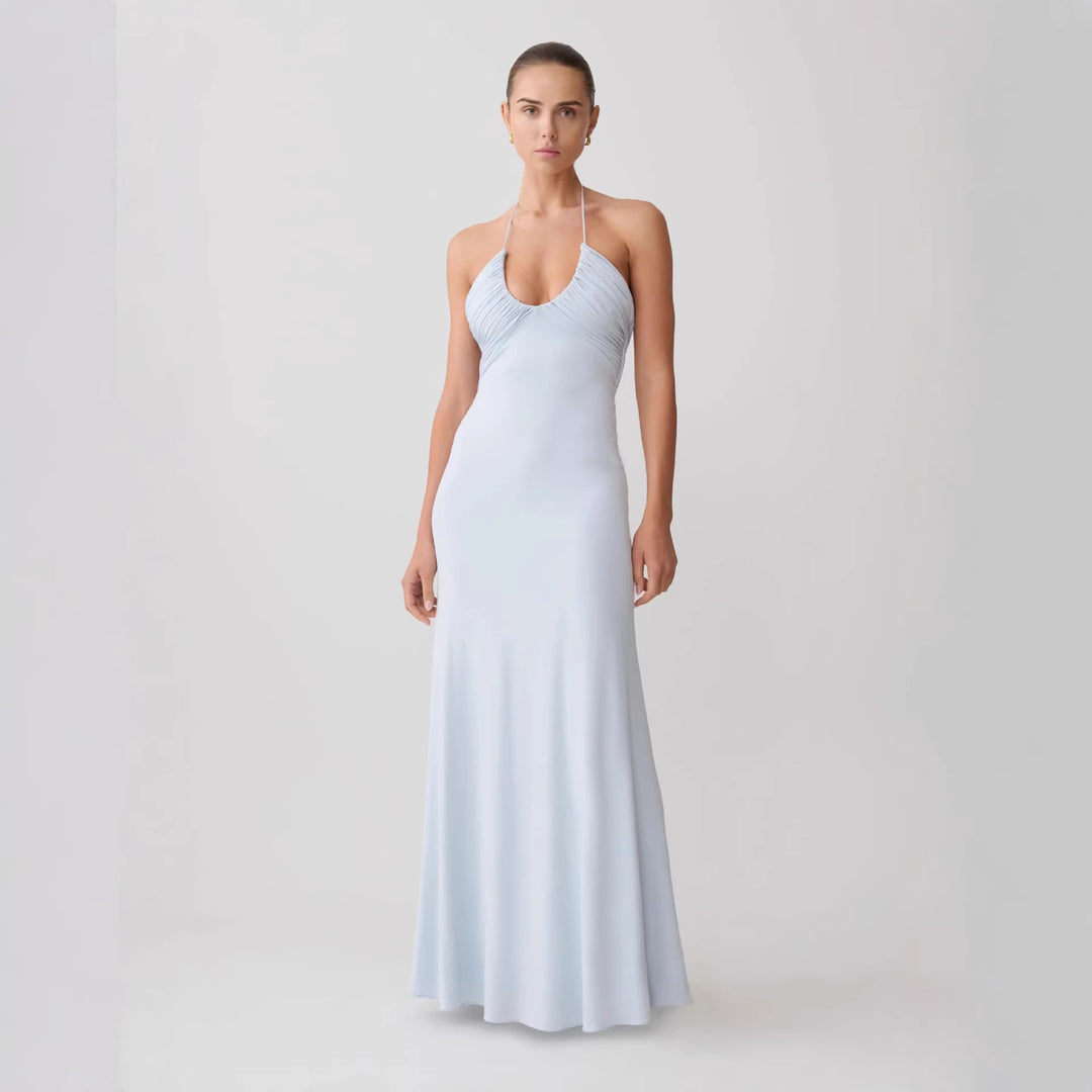 Women's maxi dress with sophisticated draping StylebySassy