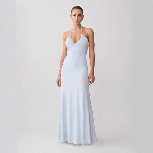 Women's maxi dress with sophisticated draping StylebySassy
