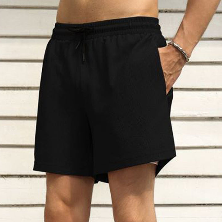 Men's nano two-layer swim shorts with inner compression shorts and side smartphone pocket StylebySassy