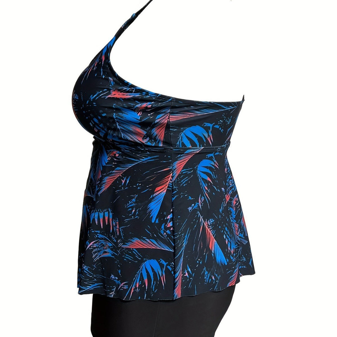 Women’s tankini top with flowing cut and high-quality floral design StylebySassy