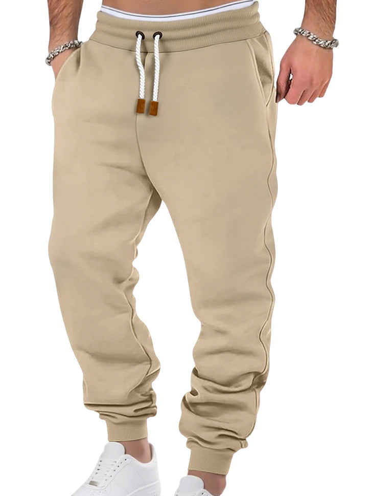 Men's comfortable jogging pants made of high-quality cotton blend with elastic waistband, drawstring, and cuffs StylebySassy
