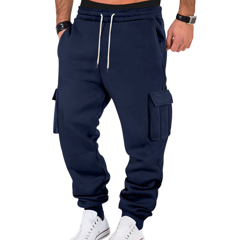Men's Cargo Jogging Pants with Drawstring, Side Pockets, and Elastic Cuffs StylebySassy