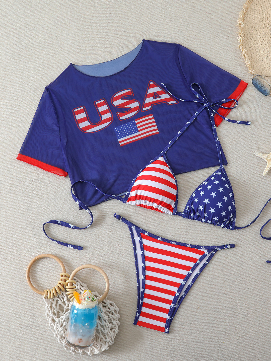 Women's Bikini Set with Creative Graphic Design StylebySassy