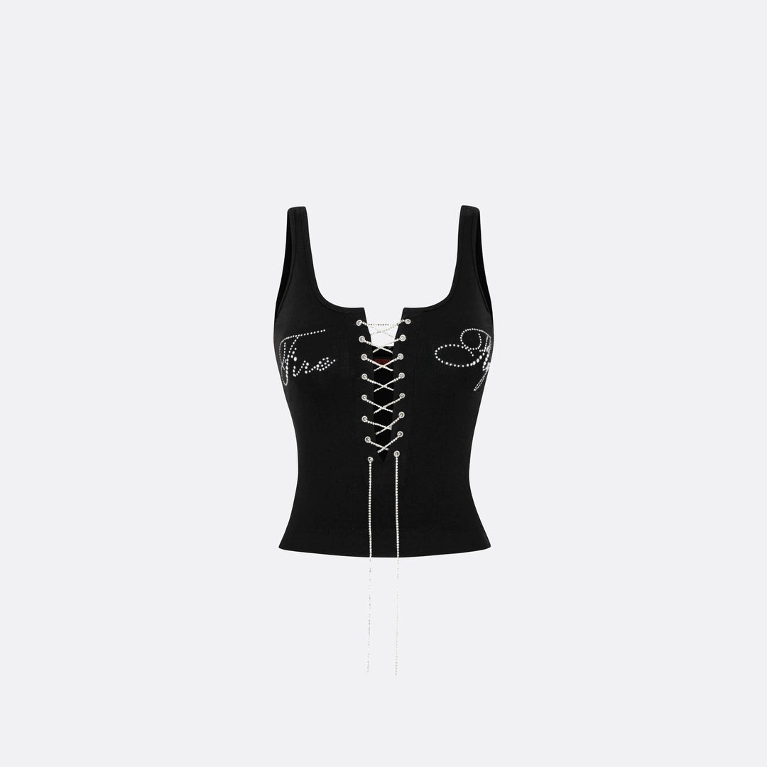 Women's Elegant Knot Top with Beaded Details StylebySassy