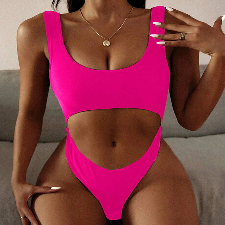 Women’s One-Piece Swimsuit with Innovative Cut-Out Design StylebySassy
