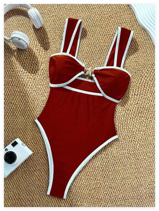 Women’s one-piece swimsuit with elegant cut and adjustable straps StylebySassy